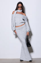 Andie Top - Light Grey Marl - Napalia