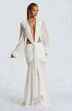 Andrina Maxi Dress - Ivory - Napalia