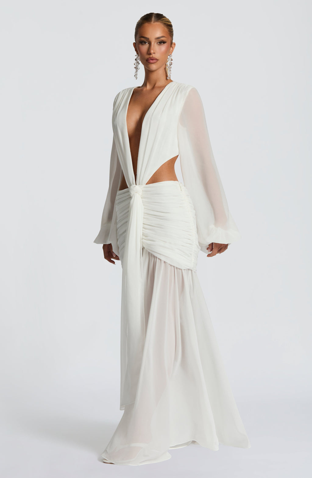 Andrina Maxi Dress - Ivory - Napalia