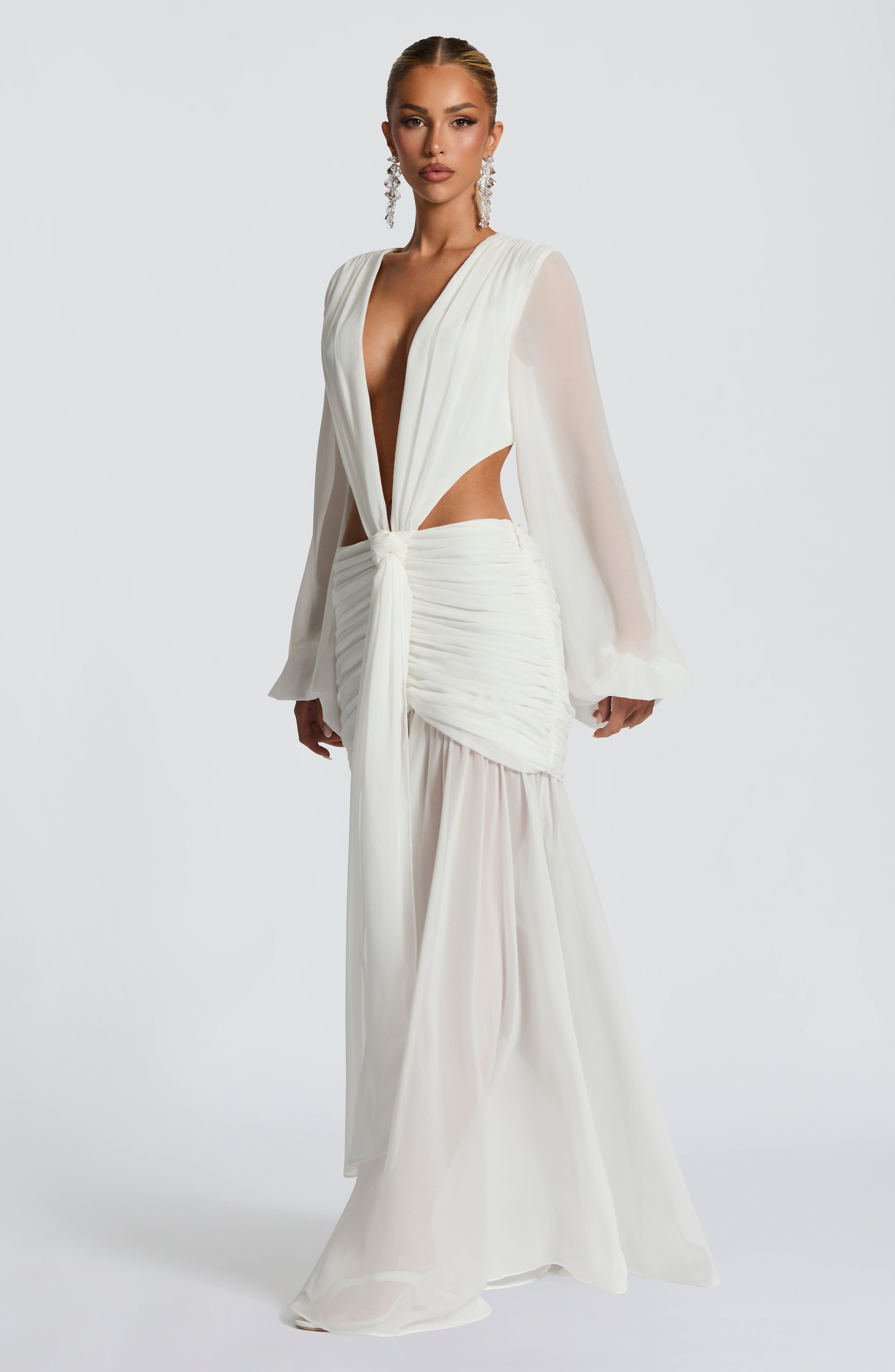 Andrina Maxi Dress - Ivory - Napalia