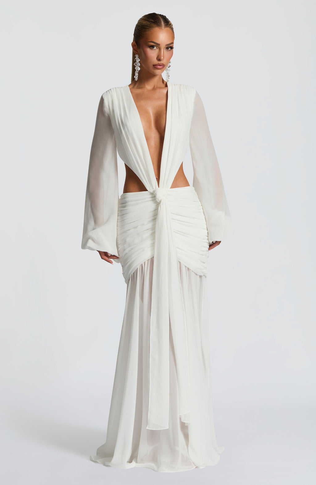Andrina Maxi Dress - Ivory - Napalia