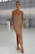 Angela Maxi Dress - Mocha - Napalia