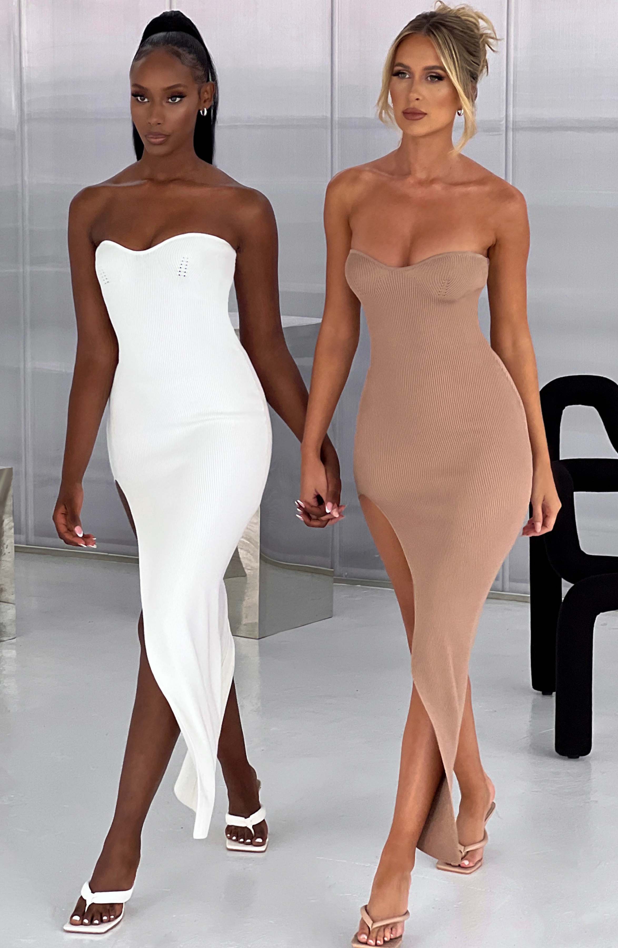 Angela Maxi Dress - Mocha - Napalia