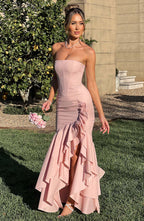 Angelina Maxi Dress - Blush - Napalia