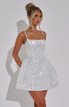 Angelique Mini Dress - Ivory - Napalia