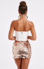 Anissa Mini Skirt - Gold - Napalia