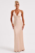 Anja Maxi Dress - Champagne - Napalia