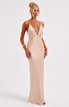 Anja Maxi Dress - Champagne - Napalia
