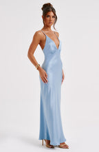 Anja Maxi Dress - Turquoise - Napalia