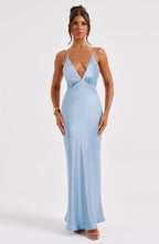 Anja Maxi Dress - Turquoise - Napalia