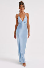 Anja Maxi Dress - Turquoise - Napalia