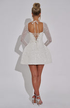 Annabelle Mini Dress - Ivory - Napalia