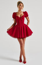 Annie Mini Dress - Red - Napalia