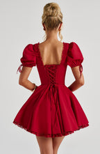 Annie Mini Dress - Red - Napalia