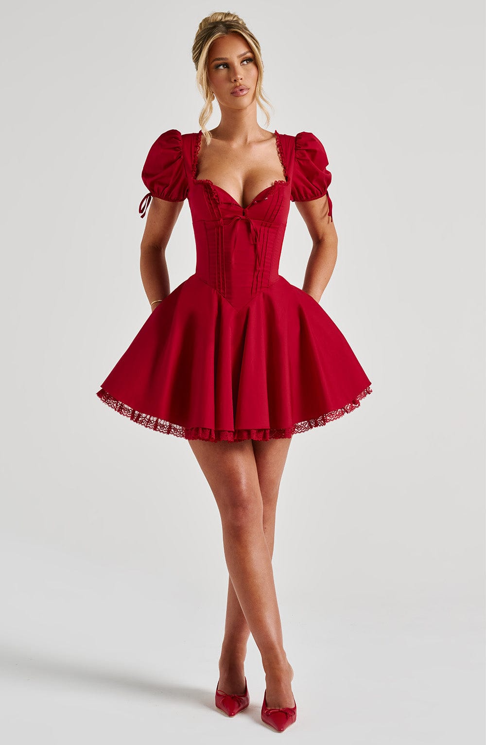Annie Mini Dress - Red - Napalia
