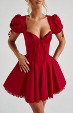 Annie Mini Dress - Red - Napalia