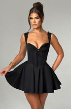 Antonella Mini Dress - Black - Napalia