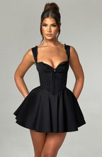 Antonella Mini Dress - Black - Napalia