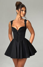 Antonella Mini Dress - Black - Napalia