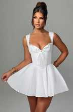 Antonella Mini Dress - Ivory - Napalia