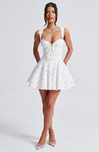 Antonella Mini Dress - Multi Floral Print - Napalia