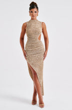 Aphrodite Midi Dress - Beige - Napalia