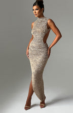 Aphrodite Midi Dress - Beige - Napalia