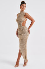 Aphrodite Midi Dress - Beige - Napalia