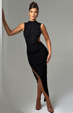 Aphrodite Midi Dress - Black - Napalia