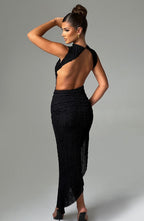 Aphrodite Midi Dress - Black - Napalia