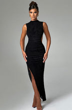 Aphrodite Midi Dress - Black - Napalia