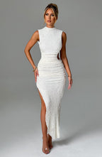 Aphrodite Midi Dress - Ivory - Napalia