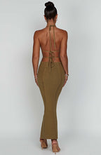 Arabella Maxi Dress - Khaki - Napalia