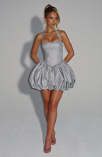Araminta Mini Dress - Silver - Napalia