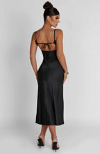 Ardelle Midi Dress - Black - Napalia