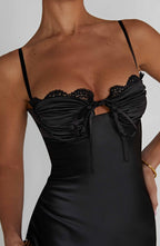 Ardelle Midi Dress - Black - Napalia