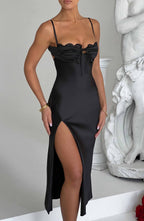 Ardelle Midi Dress - Black - Napalia