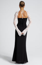 Aria Maxi Dress - Black/White - Napalia