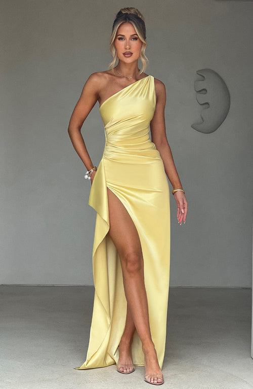 Ariel Maxi Dress - Lemon - Napalia