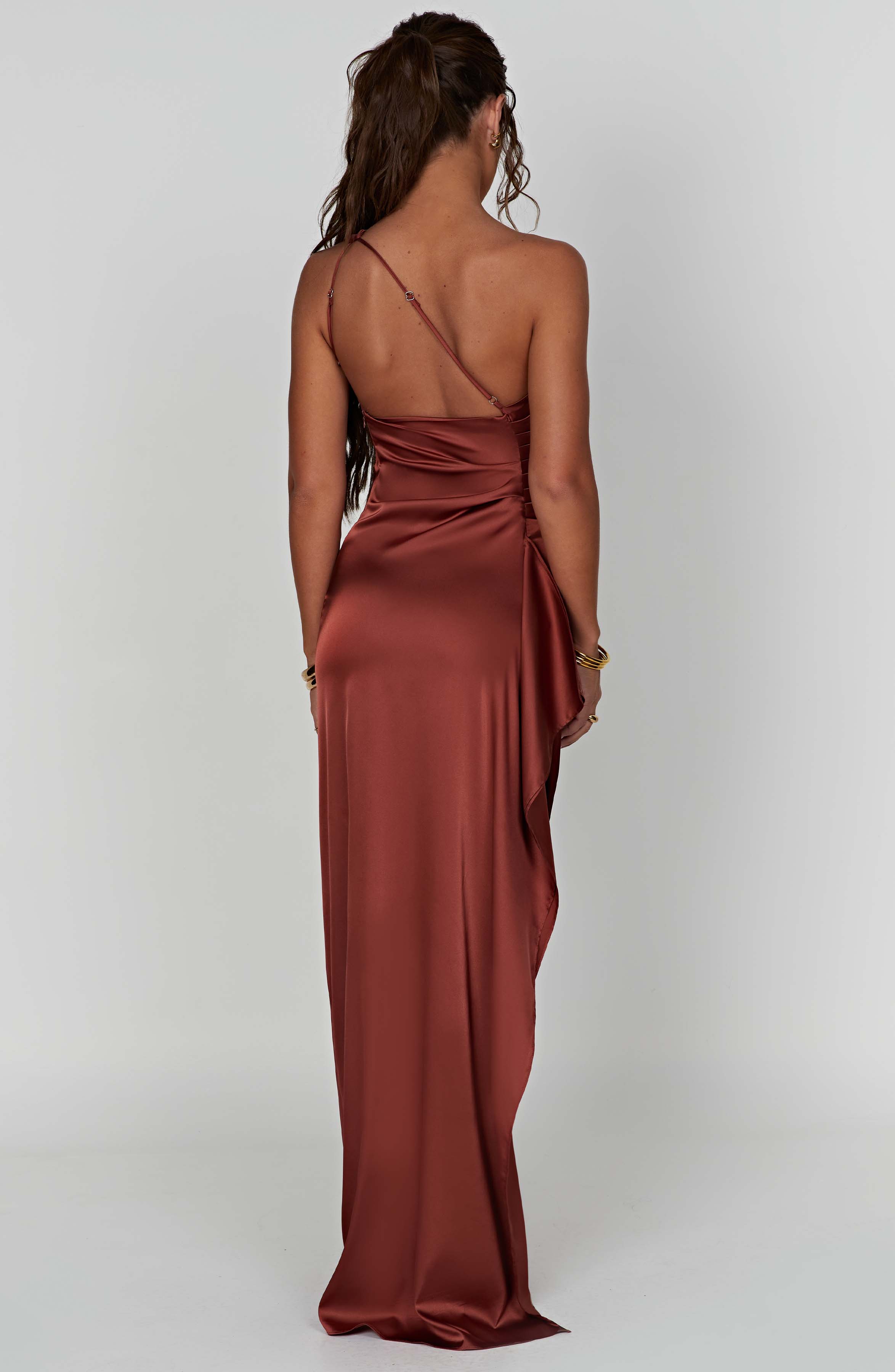 Ariel Maxi Dress - Rust - Napalia