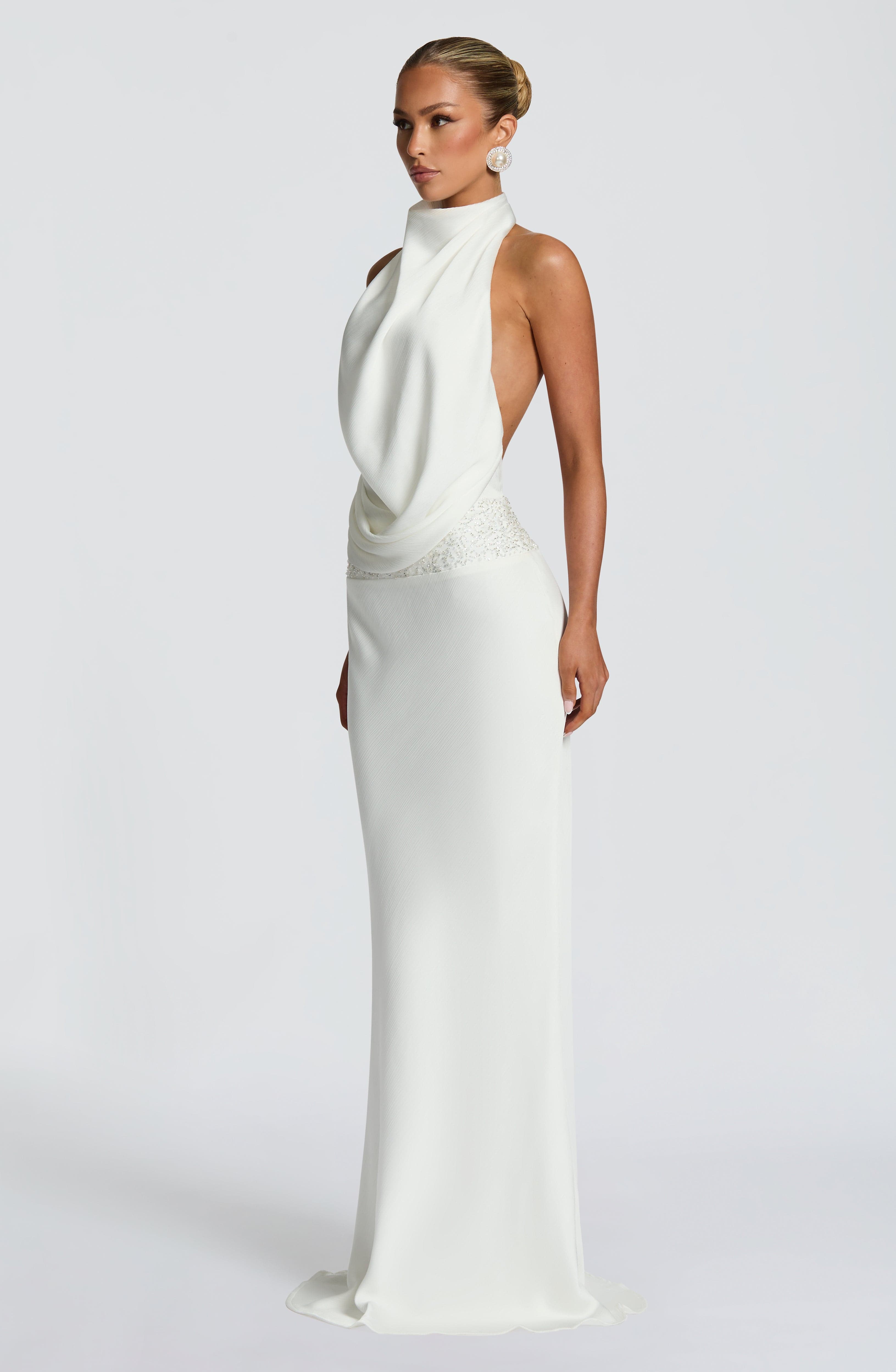 Armelle Maxi Dress - Ivory - Napalia