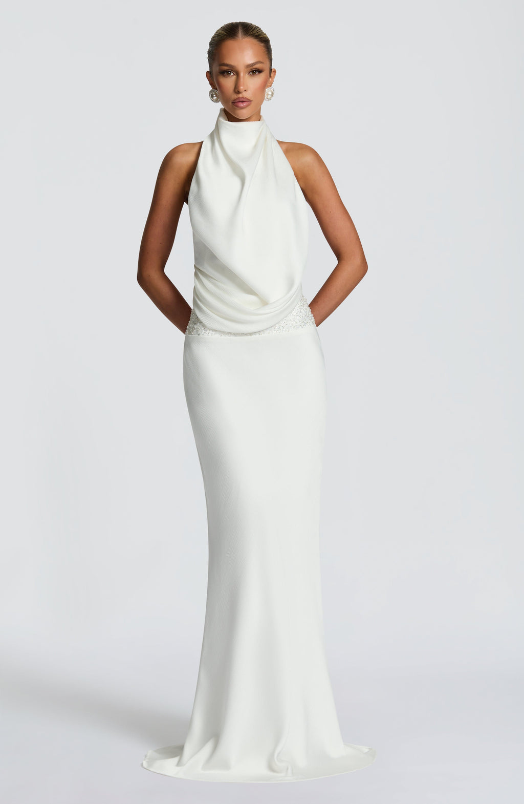 Armelle Maxi Dress - Ivory - Napalia
