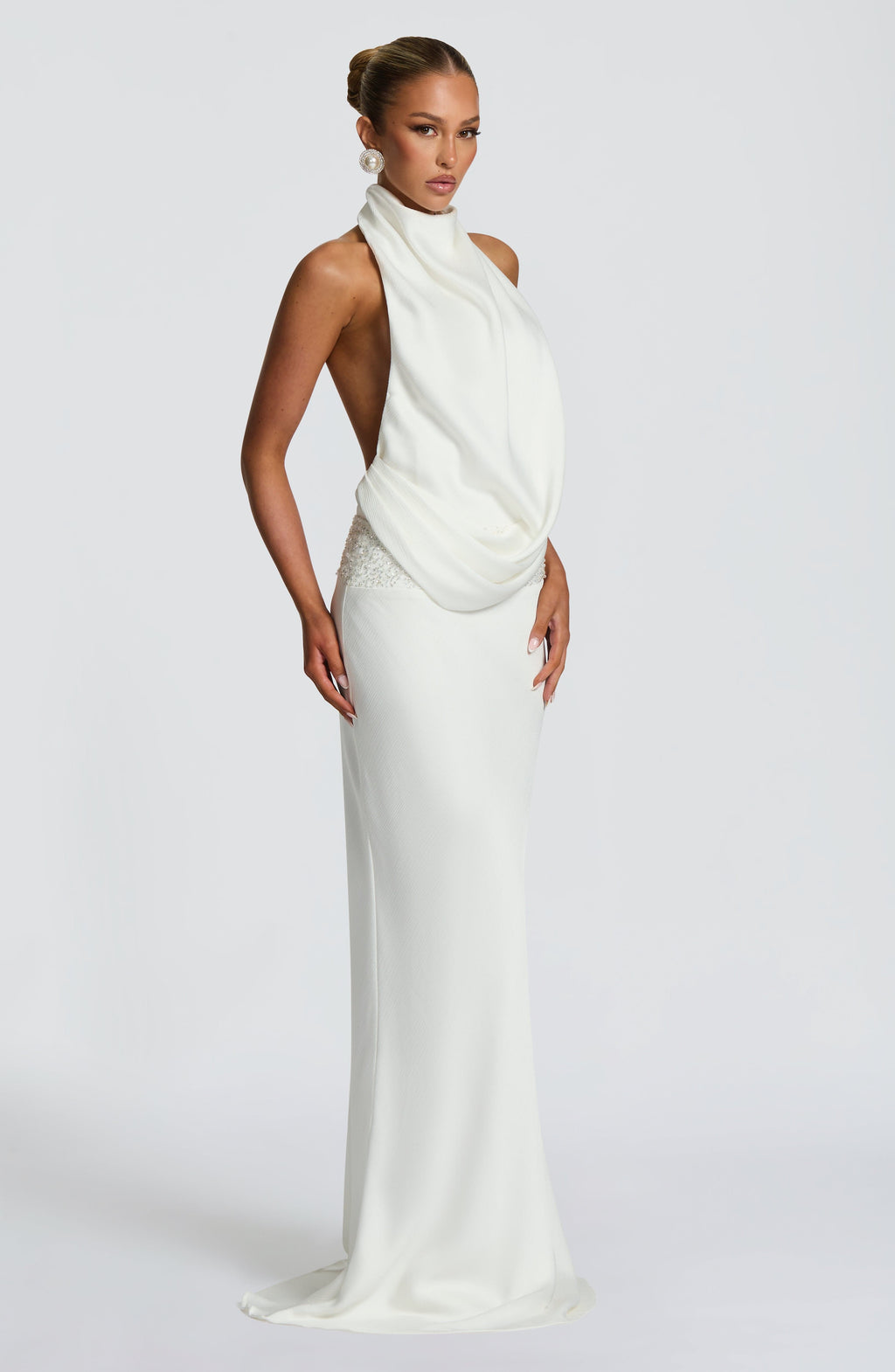 Armelle Maxi Dress - Ivory - Napalia