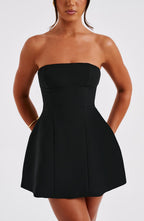 Asha Mini Dress - Black - Napalia