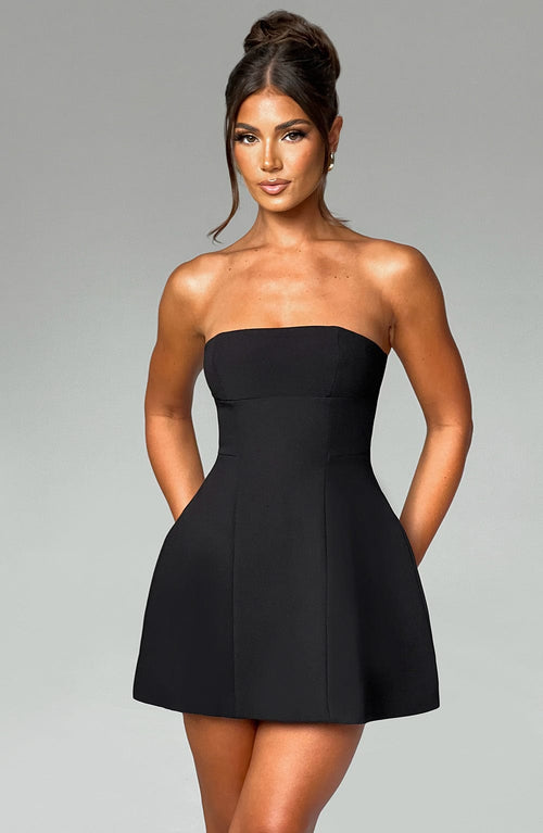 Asha Mini Dress - Black - Napalia