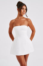 Asha Mini Dress - Ivory - Napalia