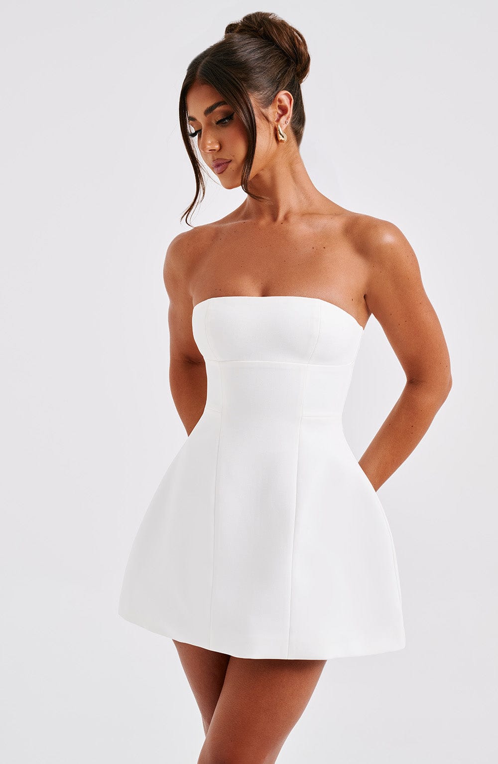 Asha Mini Dress - Ivory - Napalia