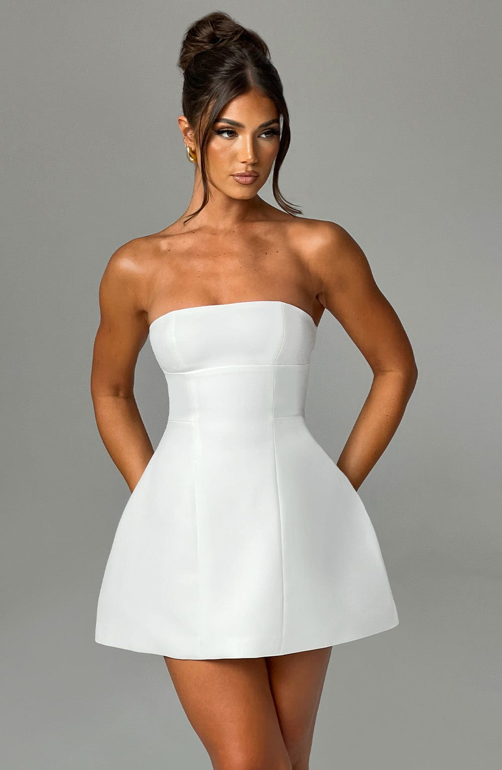 Asha Mini Dress - Ivory - Napalia