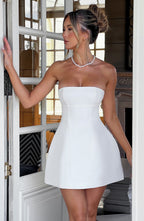 Asha Mini Dress - Ivory - Napalia