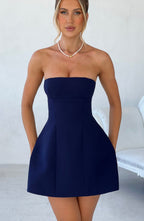 Asha Mini Dress - Navy - Napalia